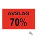9413905 344167 Fluoretikett 26 x 16 R&#248;d 2 &quot;Avslag&quot; 
